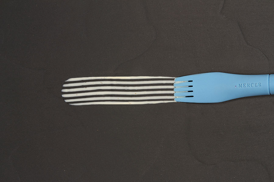 Plating Brush Silicone Comb Blue