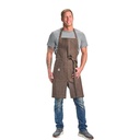 Zephyr Bib Apron Brown Denim Mercer Metro Edge