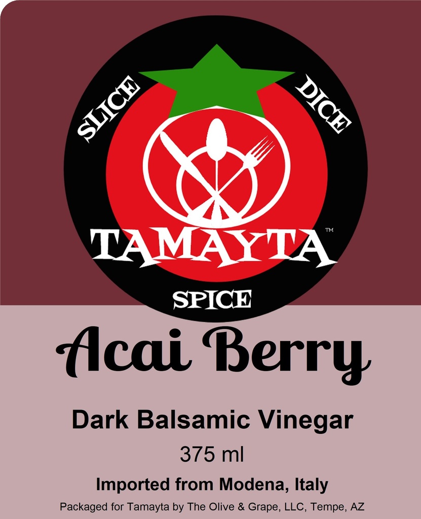 Acai Berry Dark Balsamic Vinegar 375ml