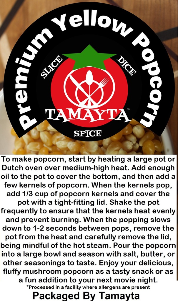 Yellow Premium Popcorn 1 Pound Bag
