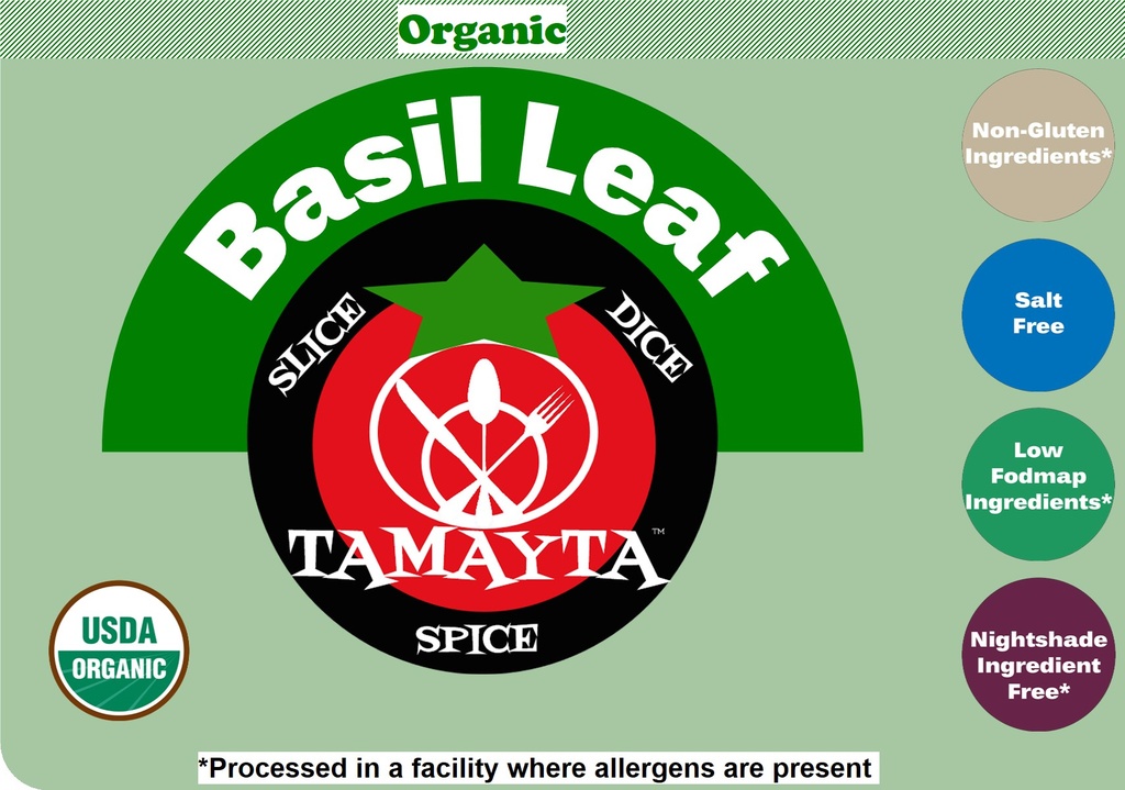Basil Leaf Organic Half Cup Jar