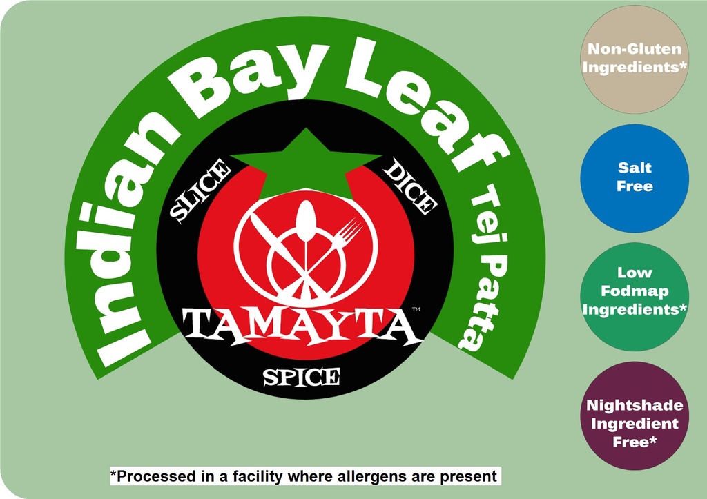Indian Bay Leaf (Tej Patta) 1/2 Cup Jar