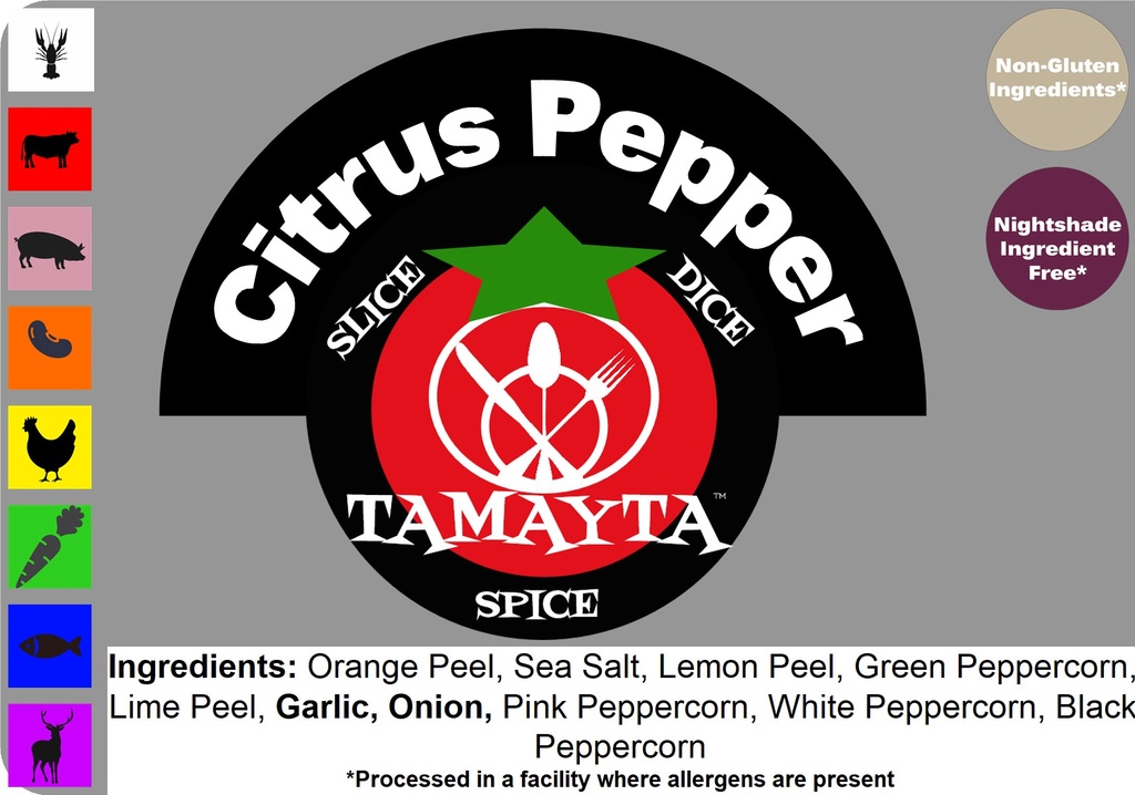 Citrus Pepper 1/2 Cup Jar