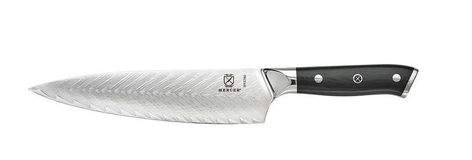 Chef's Knife 8" Damascus Leaf Etch G10 Handle