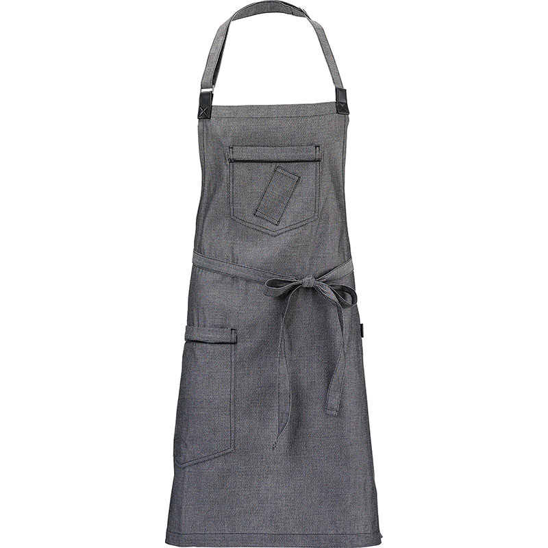 Flannery Bib Apron Black Mercer Metro Edge