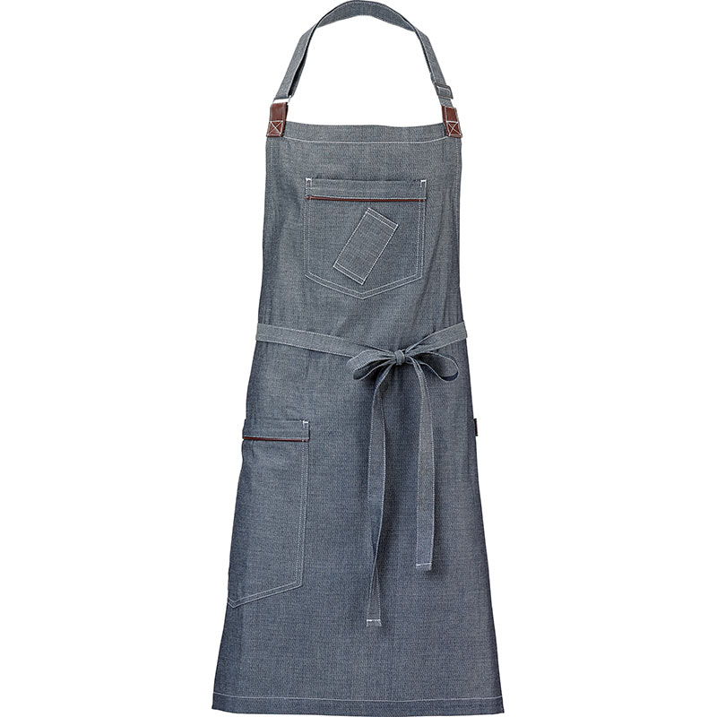 Flannery Bib Apron Mercer Indigo Mercer Metro Edge