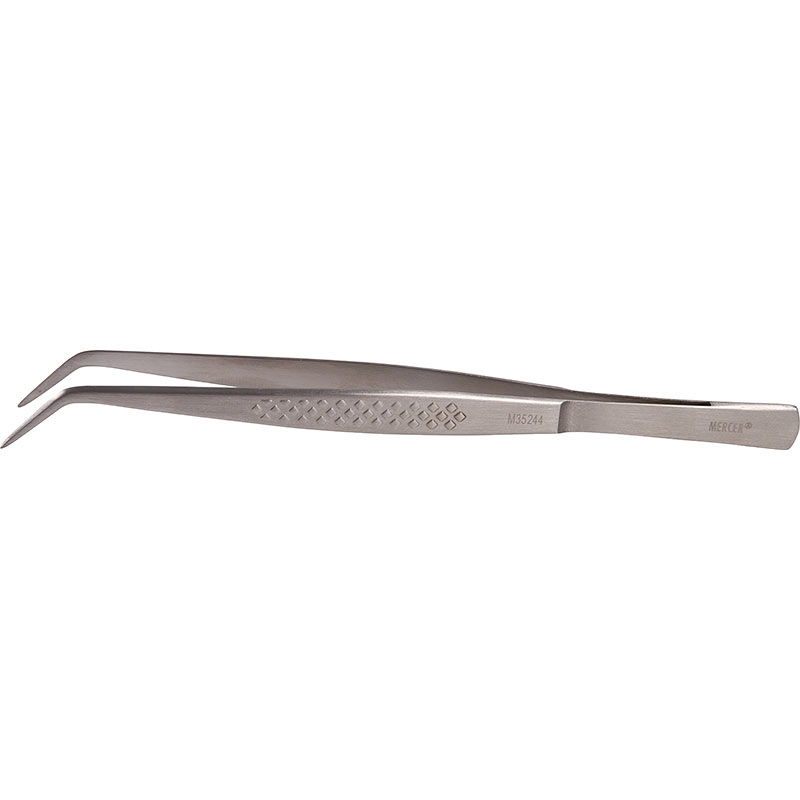 Curved Plating Tongs Fine Point Precision Plus 6-1/8"
