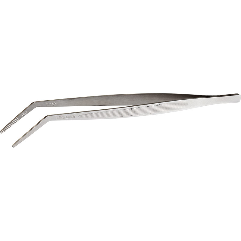 Curved Plating Tongs Precision 9-3/8"