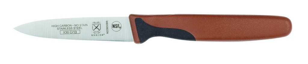 Paring Knife Slim Millennia 3" Brown Bulk