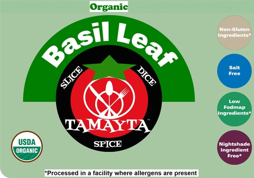 [05144] Basil Leaf Organic Half Cup Jar