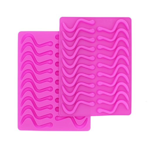 [02239] Gummy Worm Mold 2 Pack