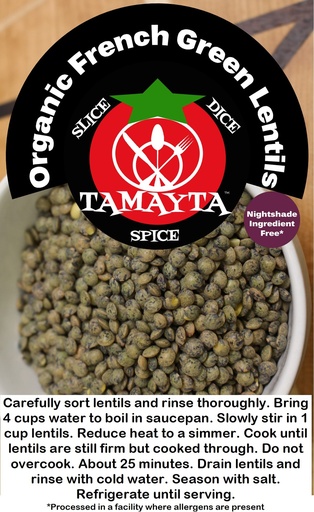 [02241] French Green Lentils 1 Lb Bag