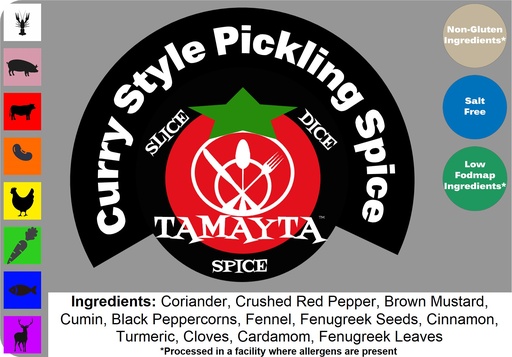 [02398] Curry Style Pickling Spice 1/2 Cup Jar