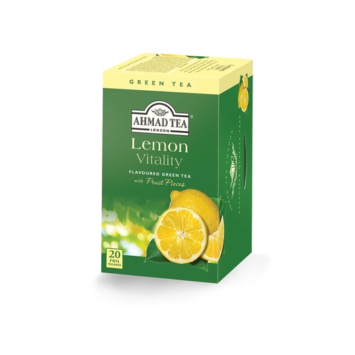 [02467] Lemon Vitality Green Tea 20 Bags Ahmad Tea