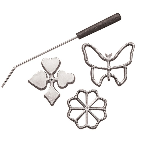 [02662] Rosette Cookie Iron Set