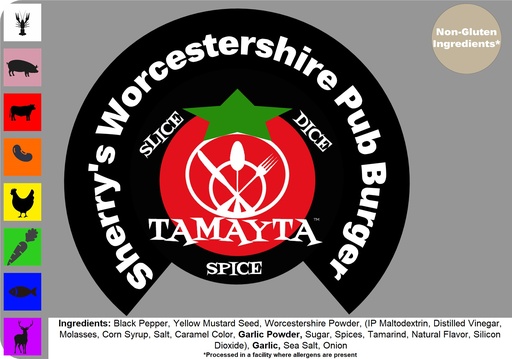 [02695] Sherry's Worcestershire Pub Burger 1/2 Cup Jar