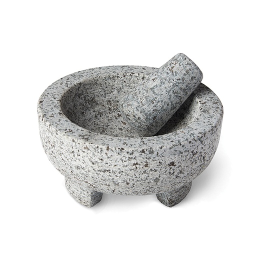[02837] Molcajete 8" Granite Mortar And Pestle