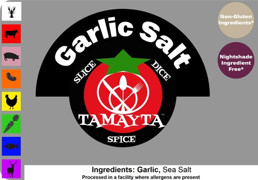 [04511] Garlic Salt 1/2 Cup Jar