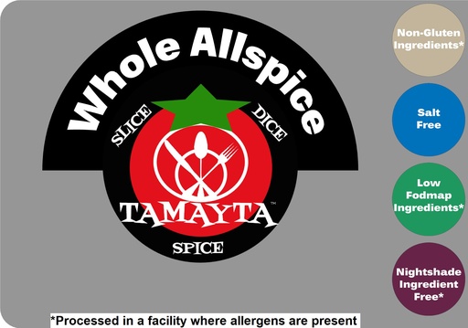 [00849] Allspice Berries 1/2 Cup Jar