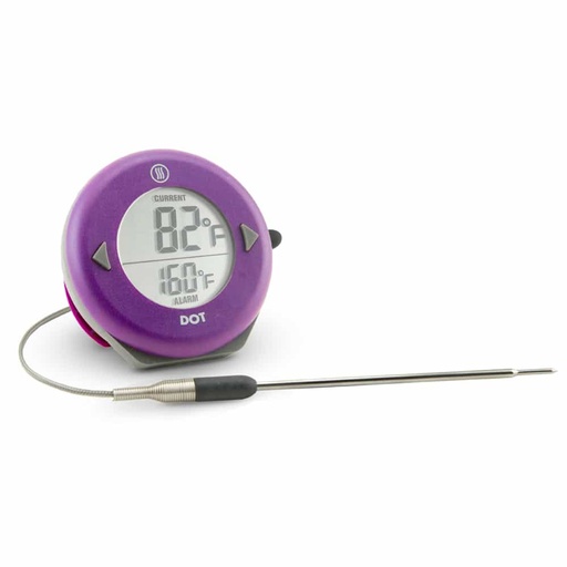 [05091] Dot Simple Alarm Thermometer Purple