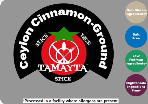 [02185] Cinnamon, Ceylon Organic Ground 1/2 Cup Jar