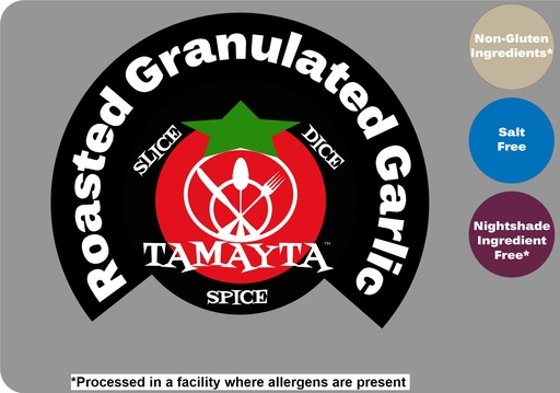 [00880] Garlic, Roasted Granulated Half Cup Jar