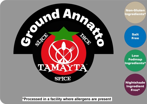 [01198] Annatto, Ground Half Cup Jar