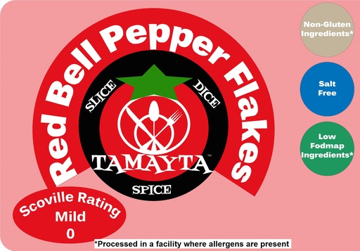 [00708] Bell Pepper, Red Flakes 1/2 Cup Jar