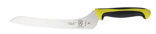 [00553] Bread Knife 9" Offset Mercer Millennia Yellow
