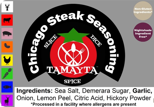 [04987] Chicago Steak Seasoning 1/2 Cup Jar 