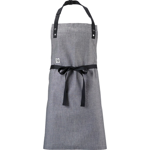 [02619] Odin Bib Apron Light Gray Mercer Metro Edge