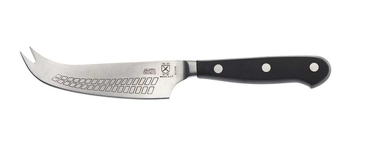 [04813] Hard Cheese Knife Renaissance 4.75" Black Handle