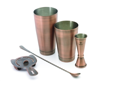 [05053] Cocktail Set 4-Piece Basic Antique Copper