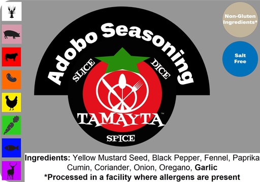 [01178] Adobo Seasoning 1/2 Cup Jar