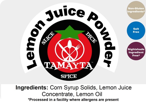 [01392] Lemon Juice Powder 1/2 Cup Jar