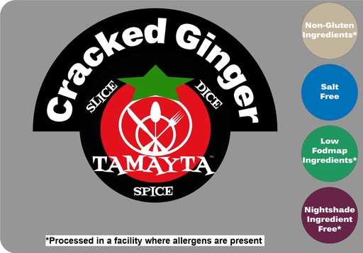 [02297] Ginger Dried Cracked 1/2 Cup Jar