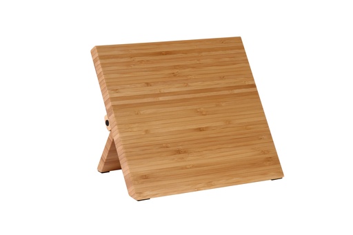 [00383] Magnetic Knife Board Easel 9-1/2" X 8-5/8" X 3/4" Bamboo