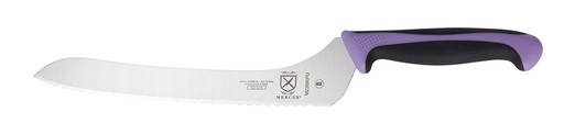 [00551] Bread Knife 9" Offset Mercer Millennia Purple