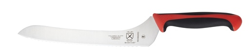 [00552] Bread Knife 9" Offset Mercer Millennia Red