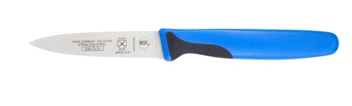 [00557] Paring Knife Slim Millennia 3" Blue Bulk