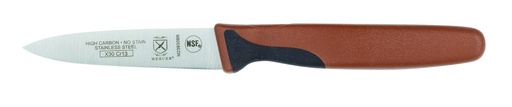 [00559] Paring Knife Slim Millennia 3" Brown Bulk