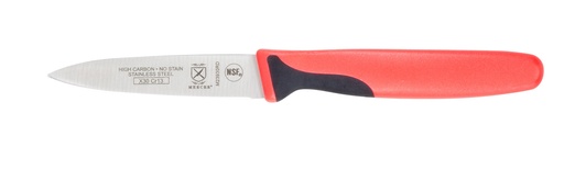 [00562] Paring Knife Slim Millennia 3" Red Packaged