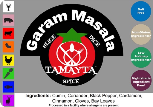 [00823] Garam Masala 1/2 Cup Jar