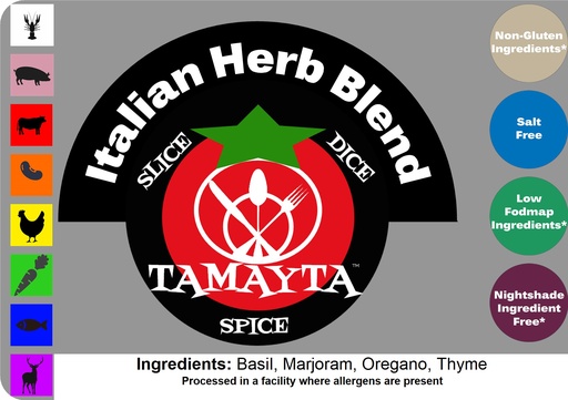 [01036] Italian Herb Blend 1/2 Cup Jar