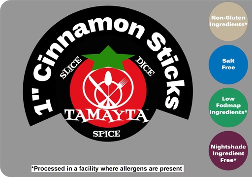 [01238] Cinnamon Sticks 1" 1/2 Cup Jar