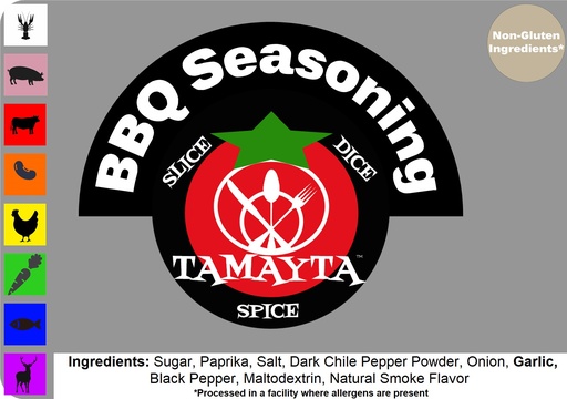 [01262] BBQ Seasoning 1/2 Cup Jar