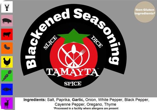 [01272] Blackened Seasoning 1/2 Cup Jar