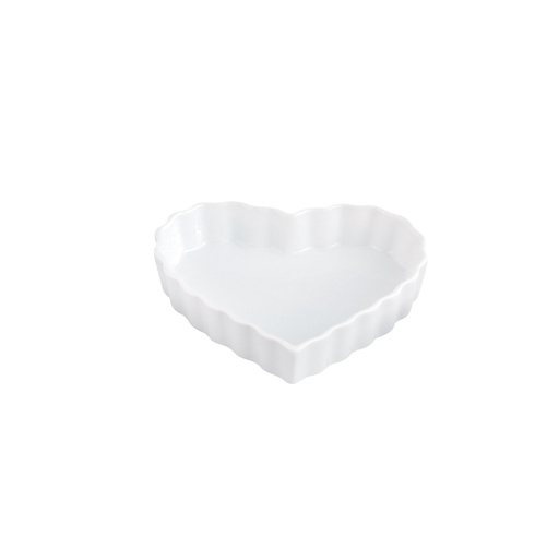 [01717] Creme Brulee Porcelian Heart 5"X1"