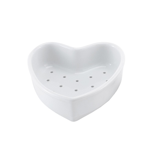 [02112] Coeur A La Creme Porcelain 4"